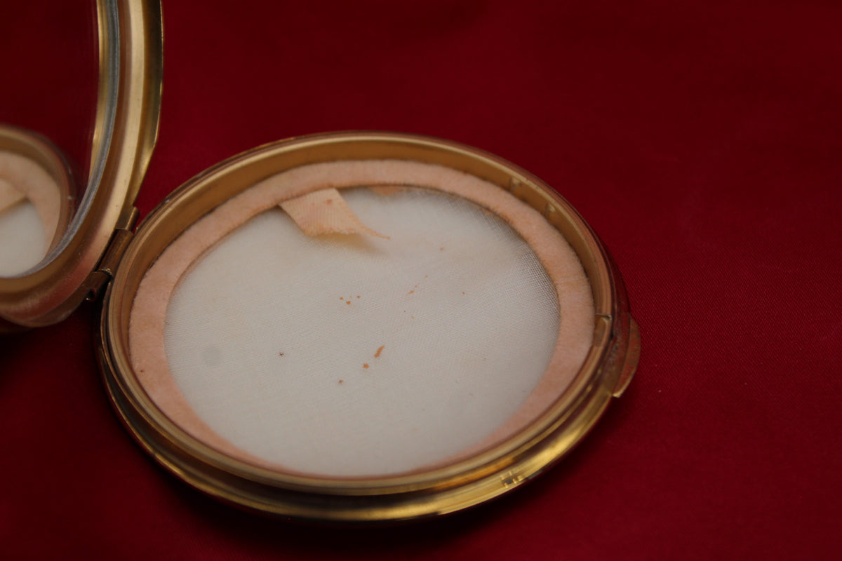 1950s Personalized Photo Keepsake Powder Compact
