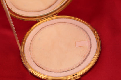 Stunning rare Large 1950s Golden Horse Powder Compact