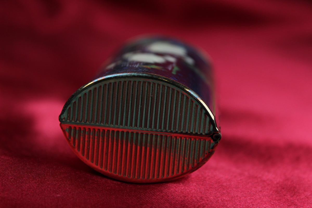 1950s Enameled Swan Lipstick Holder