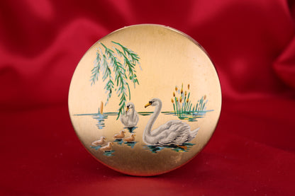 1950s Stratton Swan Powder Compact