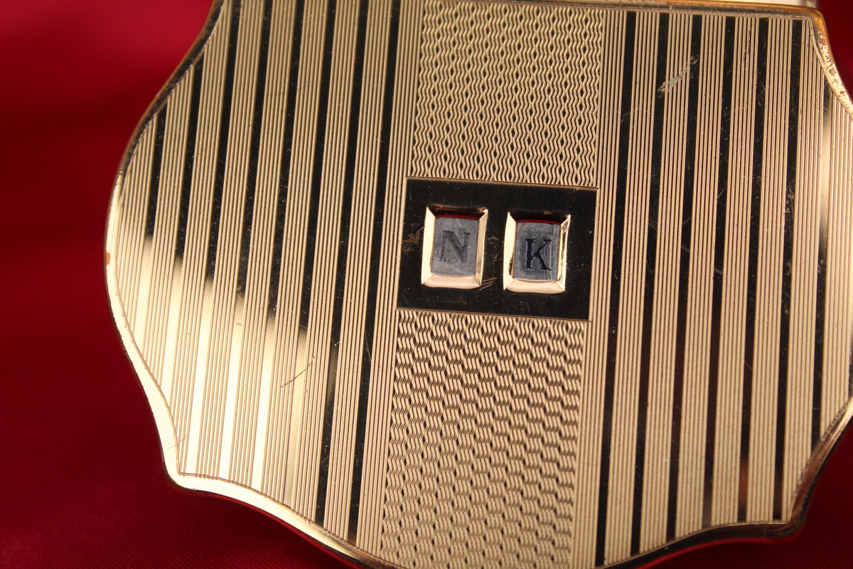 Unused 1950s Stratton “Dial Your Own Initial” Compact