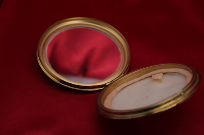 1950s Personalized Photo Keepsake Powder Compact