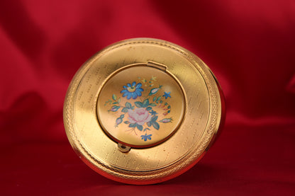 1950s Personalized Photo Keepsake Powder Compact