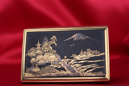 Musical 1950s Clover Japanese Landscape Compact