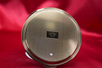 Unused 1950s Genuine Porcelain Floral Powder Compact