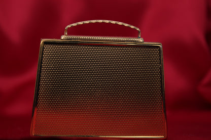 Rare 1950s English Golden Suitcase Powder