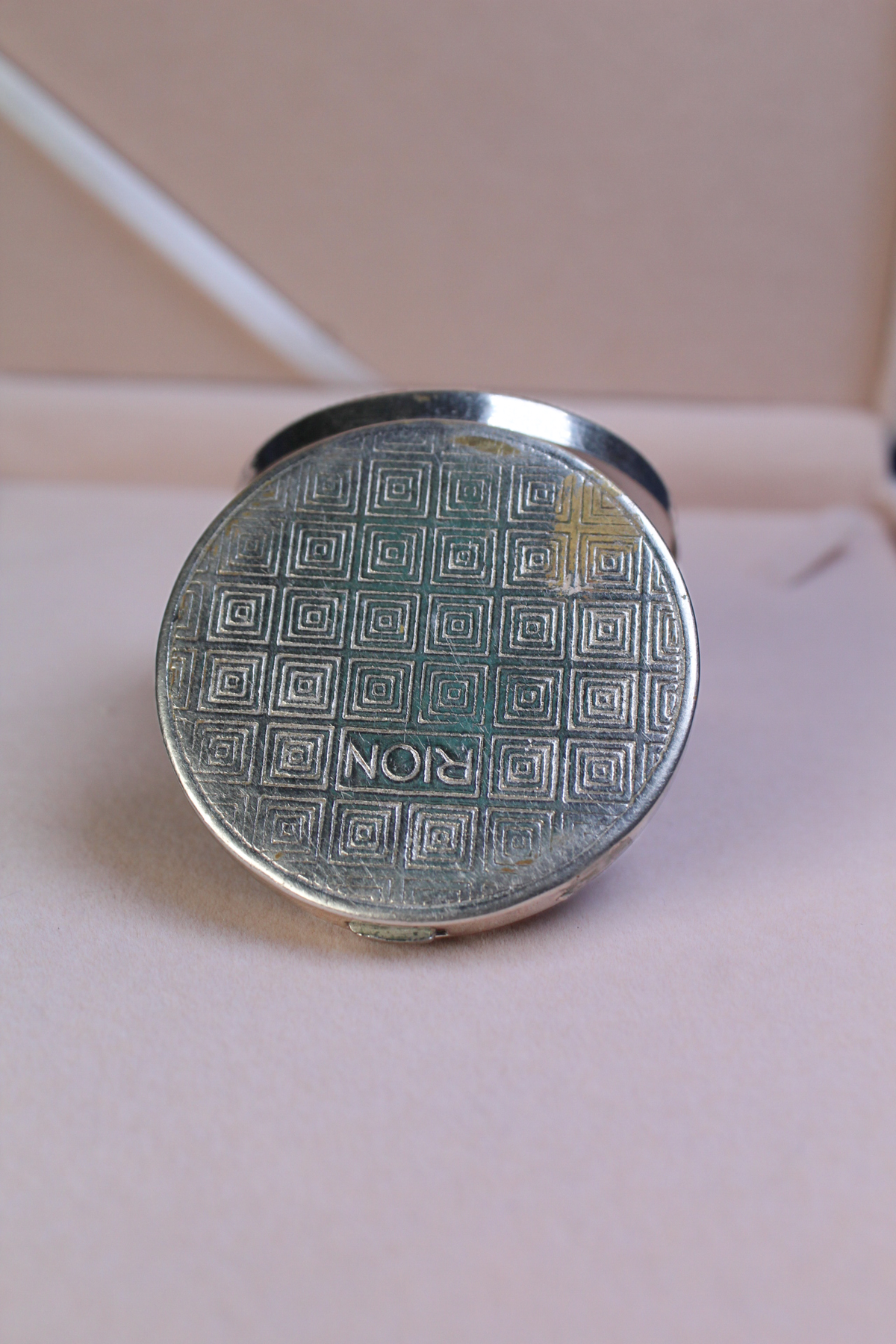 Rare 1930s RION Brasil Rio de Janeiro Souvenir Powder Compact | Made in Brazil