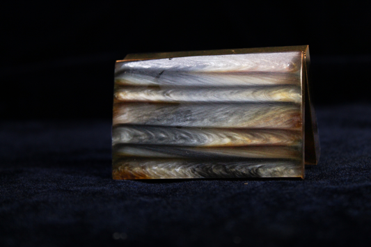Vintage 1950s Slag Glass Powder Compact