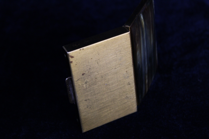 Vintage 1950s Slag Glass Powder Compact