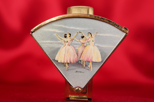 Rare 1950s Stratton “Baron” Ballerina Lipstick Mirror